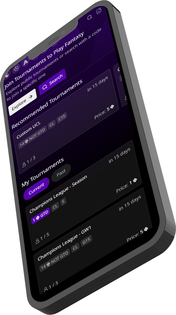 Heropicks mobile fantasy team builder interface